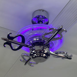 Delray™ Neon Ceiling Fan (Purple)