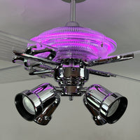 Delray™ Neon Ceiling Fan (Magenta)