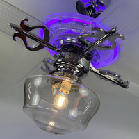Delray™ Neon Ceiling Fan (Purple)