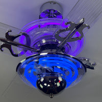 Delray™ Neon Ceiling Fan (Purple)