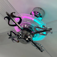Delray™ Neon Ceiling Fan (Cotton Candy)