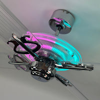 Delray™ Neon Ceiling Fan (Cotton Candy)