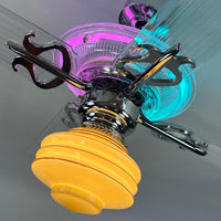 Delray™ Neon Ceiling Fan (Cotton Candy)