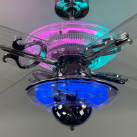 Delray™ Neon Ceiling Fan (Cotton Candy)