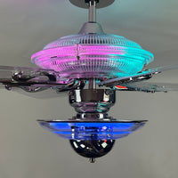 Delray™ Neon Ceiling Fan (Cotton Candy)