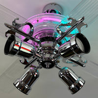 Delray™ Neon Ceiling Fan (Cotton Candy)