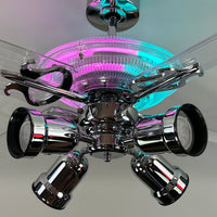 Delray™ Neon Ceiling Fan (Cotton Candy)
