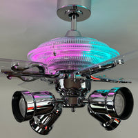 Delray™ Neon Ceiling Fan (Cotton Candy)