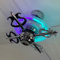 Delray™ Neon Ceiling Fan (Totally Tubular)