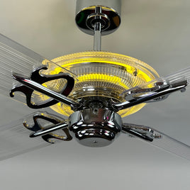 Delray™ Neon Ceiling Fan (Gold)