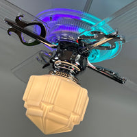 Delray™ Neon Ceiling Fan (Totally Tubular)