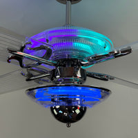 Delray™ Neon Ceiling Fan (Totally Tubular)
