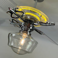 Delray™ Neon Ceiling Fan (Gold)
