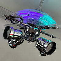 Delray™ Neon Ceiling Fan (Totally Tubular)