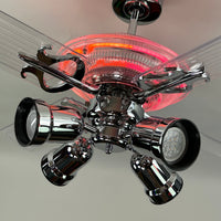 Delray™ Neon Ceiling Fan (Autumn Sunset)