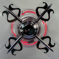 Delray™ Neon Ceiling Fan (Ruby)