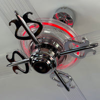 Delray™ Neon Ceiling Fan (Ruby)