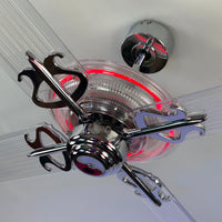 Delray™ Neon Ceiling Fan (Ruby)