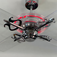 Delray™ Neon Ceiling Fan (Ruby)