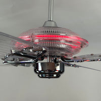 Delray™ Neon Ceiling Fan (Ruby)