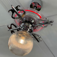 Delray™ Neon Ceiling Fan (Ruby)