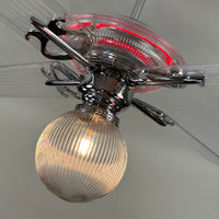 Delray™ Neon Ceiling Fan (Ruby)