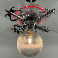 Delray™ Neon Ceiling Fan (Ruby)