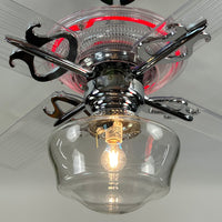 Delray™ Neon Ceiling Fan (Ruby)