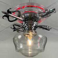 Delray™ Neon Ceiling Fan (Ruby)