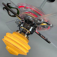 Delray™ Neon Ceiling Fan (Ruby)