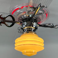 Delray™ Neon Ceiling Fan (Ruby)