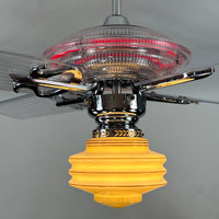 Delray™ Neon Ceiling Fan (Ruby)
