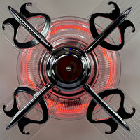 Delray™ Neon Ceiling Fan (Plasma Fire)