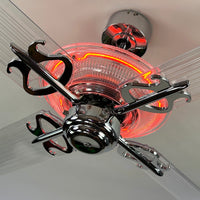 Delray™ Neon Ceiling Fan (Plasma Fire)
