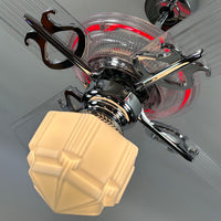 Delray™ Neon Ceiling Fan (Ruby)