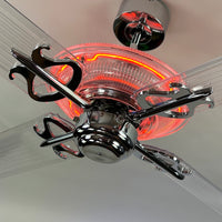 Delray™ Neon Ceiling Fan (Plasma Fire)