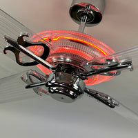 Delray™ Neon Ceiling Fan (Plasma Fire)