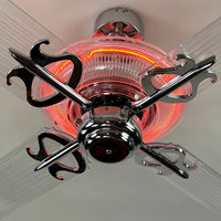 Delray™ Neon Ceiling Fan (Plasma Fire)