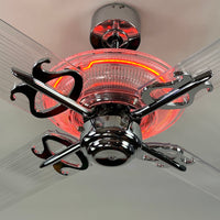 Delray™ Neon Ceiling Fan (Plasma Fire)