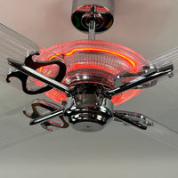 Delray™ Neon Ceiling Fan (Plasma Fire)