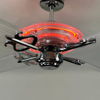 Delray™ Neon Ceiling Fan (Plasma Fire)