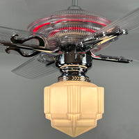 Delray™ Neon Ceiling Fan (Ruby)