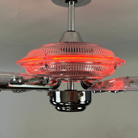 Delray™ Neon Ceiling Fan (Plasma Fire)