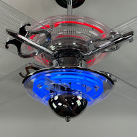 Delray™ Neon Ceiling Fan (Ruby)