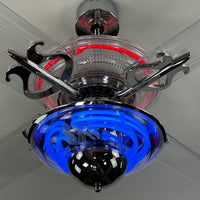 Delray™ Neon Ceiling Fan (Ruby)
