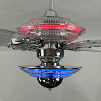 Delray™ Neon Ceiling Fan (Ruby)