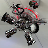 Delray™ Neon Ceiling Fan (Ruby)