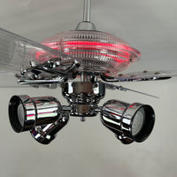 Delray™ Neon Ceiling Fan (Ruby)