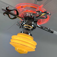 Delray™ Neon Ceiling Fan (Plasma Fire)