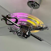 Delray™ Neon Ceiling Fan (Strawberry Banana)